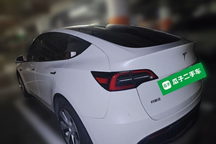Used Tesla Model Y 2021 Standard Range Rear-Wheel Drive Version Rear Left 45 Deg
