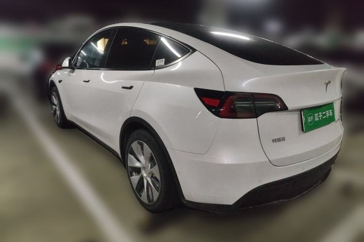 Used Tesla Model Y 2021 Standard Range Rear-Wheel Drive Version Rear Left 45 Deg