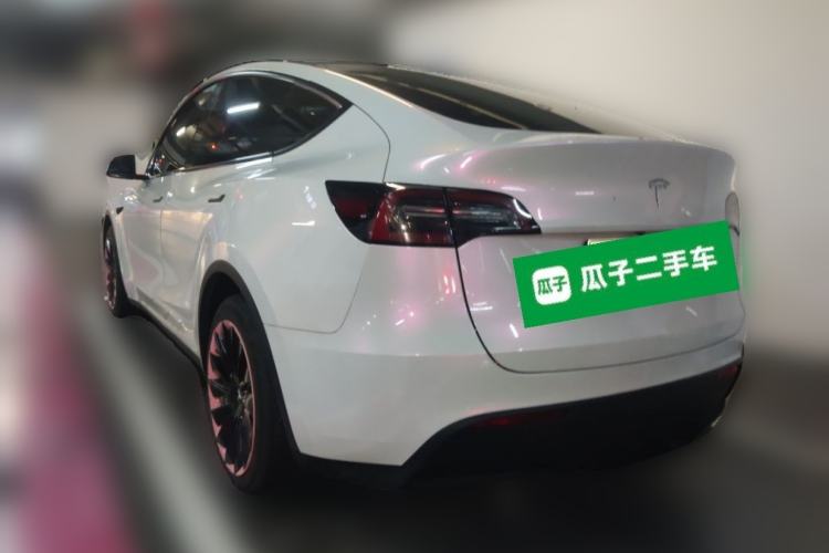 Used Tesla Model Y 2021 Standard Range Rear-Wheel Drive Version Rear Left 45 Deg