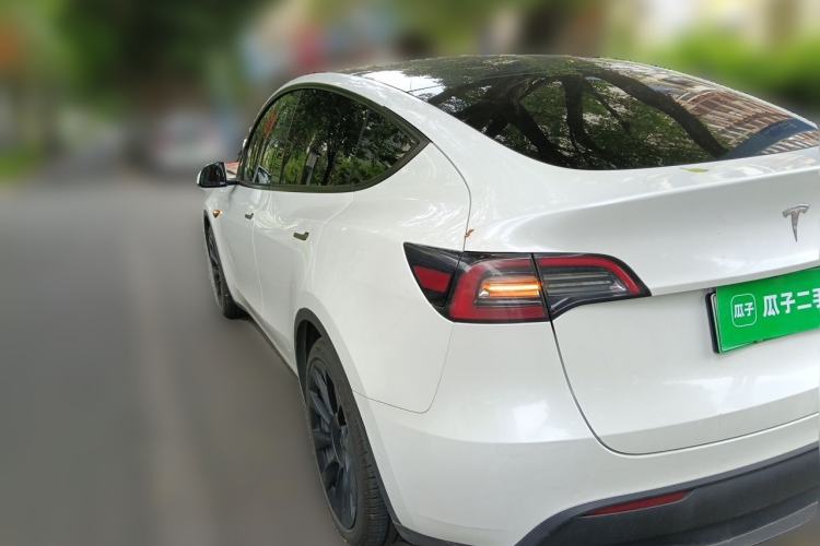 Used Tesla Model Y 2021 Standard Range Rear-Wheel Drive Version Rear Left 45 Deg