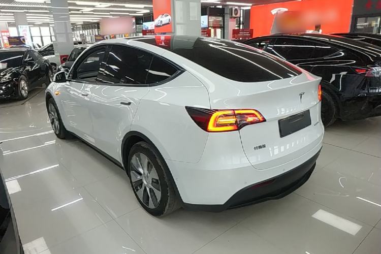 Used Tesla Model Y 2021 Standard Range Rear-Wheel Drive Version Rear Left 45 Deg