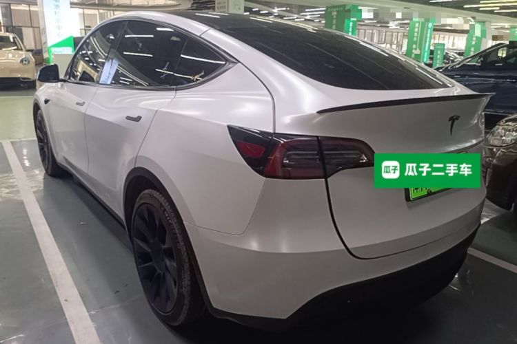 Used Tesla Model Y 2021 Standard Range Rear-Wheel Drive Version Rear Left 45 Deg