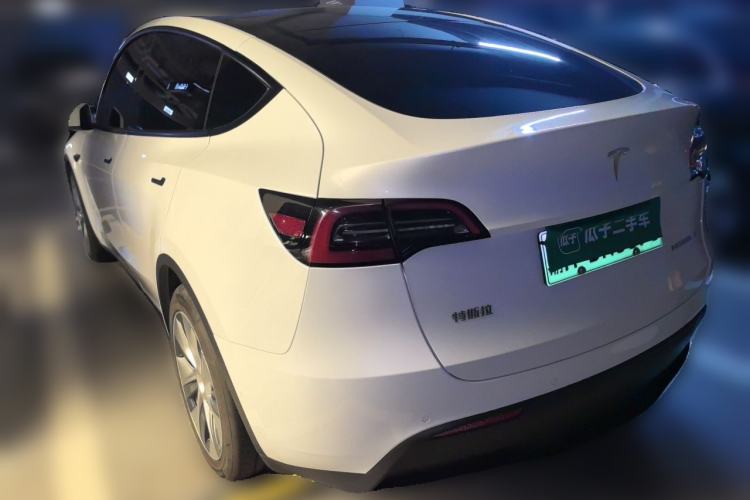 Used Tesla Model Y 2021 Standard Range Rear-Wheel Drive Version Rear Left 45 Deg