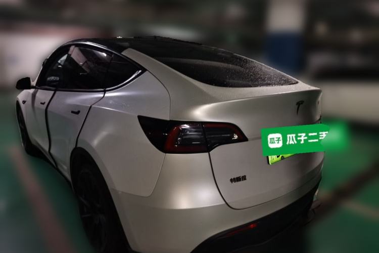 Used Tesla Model Y 2021 Standard Range Rear-Wheel Drive Version Rear Left 45 Deg