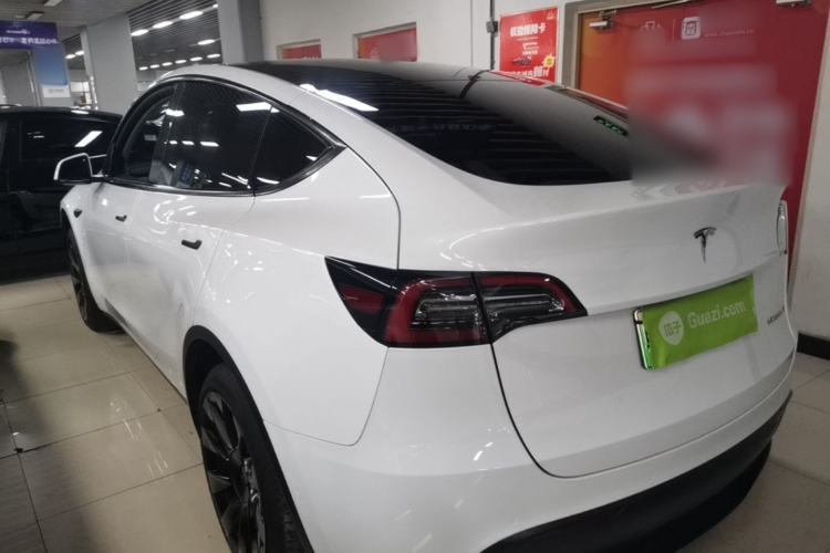 Used Tesla Model Y 2021 Long-Range All-Wheel-Drive Version Rear Left 45 Deg