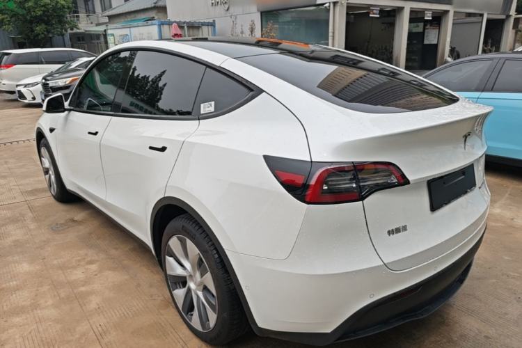 Used Tesla Model Y 2021 Standard Range Rear-Wheel Drive Version Rear Left 45 Deg