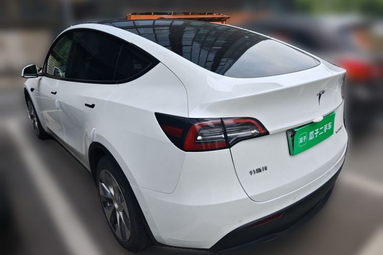 Used Tesla Model Y 2021 Standard Range Rear-Wheel Drive Version Rear Left 45 Deg