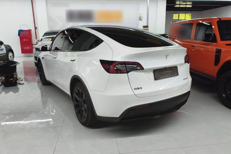 Used Tesla Model Y 2021 Long-Range All-Wheel-Drive Version Rear Left 45 Deg