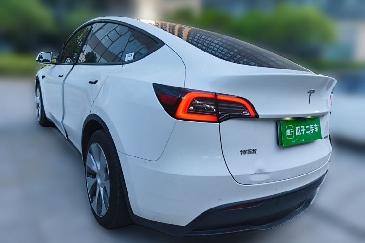 Used Tesla Model Y 2021 Standard Range Rear-Wheel Drive Version Rear Left 45 Deg
