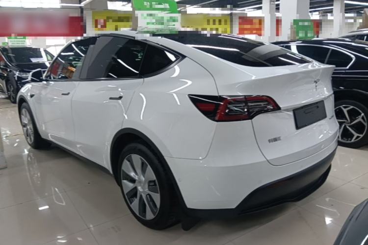 Used Tesla Model Y 2021 Standard Range Rear-Wheel Drive Version Rear Left 45 Deg