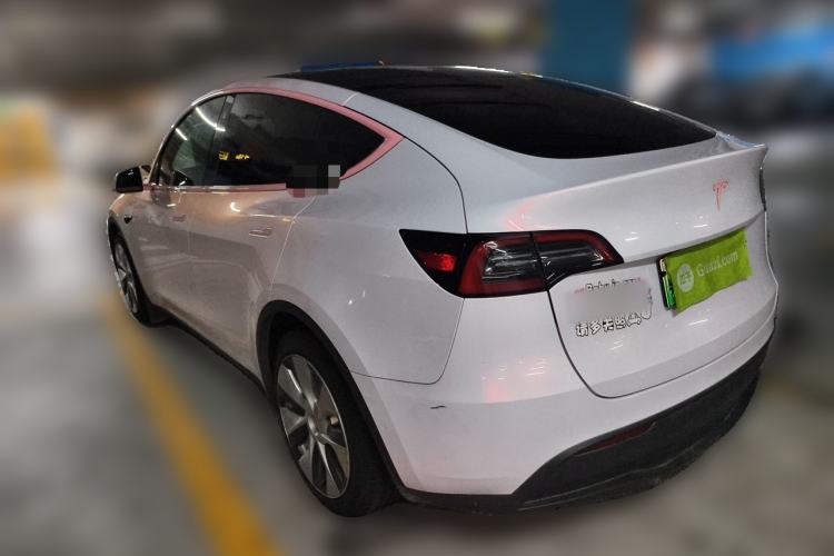 Used Tesla Model Y 2021 Standard Range Rear-Wheel Drive Version Rear Left 45 Deg