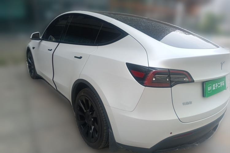 Used Tesla Model Y 2021 Long-Range All-Wheel-Drive Version 3D7 Rear Left 45 Deg
