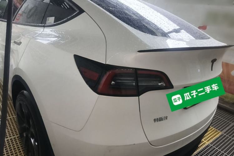 Used Tesla Model Y 2021 Long-Range All-Wheel-Drive Version 3D7 Rear Left 45 Deg