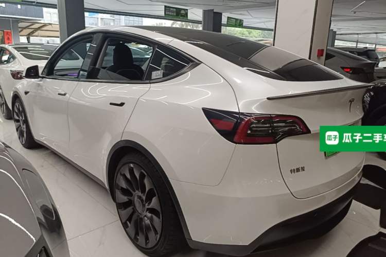 Used Tesla Model Y 2021 Performance High-Performance All-Wheel-Drive Version Rear Left 45 Deg