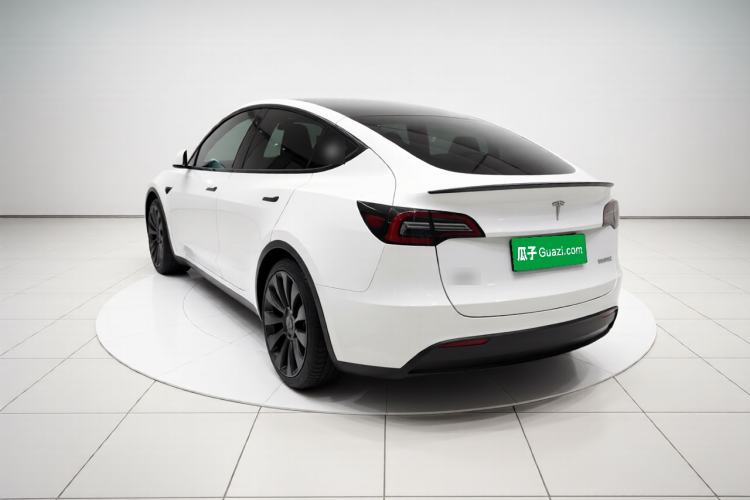 Used Tesla Model Y 2021 Performance High-Performance All-Wheel-Drive Version Rear Left 45 Deg