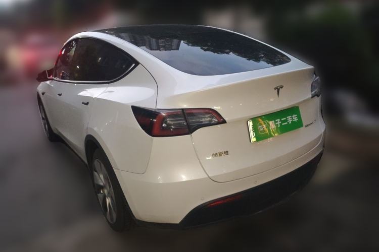 Used Tesla Model Y 2021 Long-Range All-Wheel-Drive Version Rear Left 45 Deg