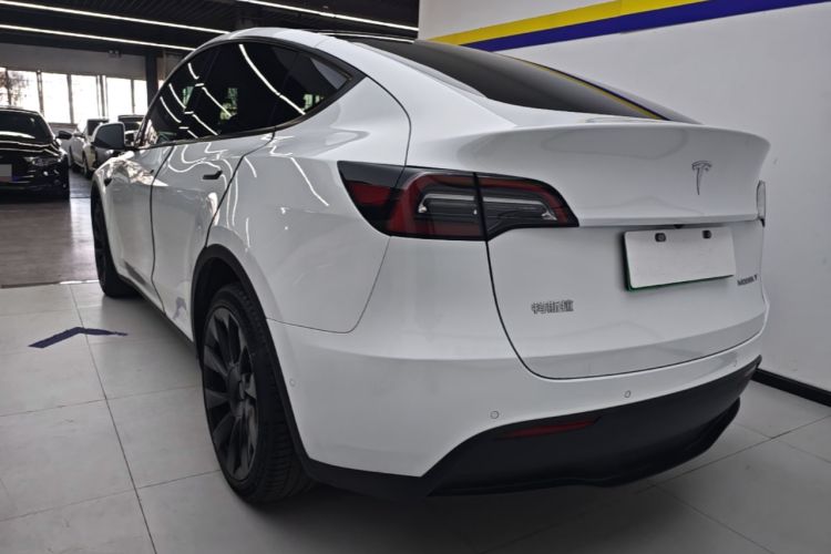 Used Tesla Model Y 2021 Long-Range All-Wheel-Drive Version Rear Left 45 Deg