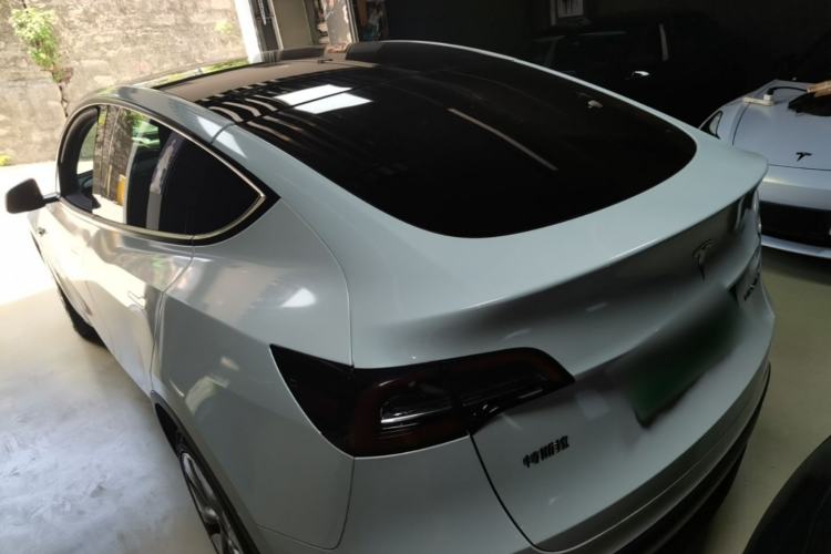 Used Tesla Model Y 2021 Standard Range Rear-Wheel Drive Version Rear Left 45 Deg