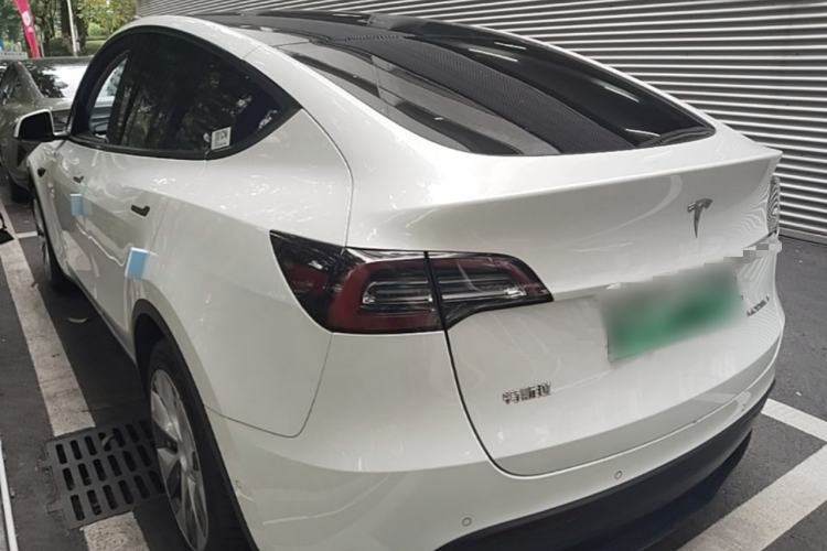 Used Tesla Model Y 2021 Standard Range Rear-Wheel Drive Version Rear Left 45 Deg