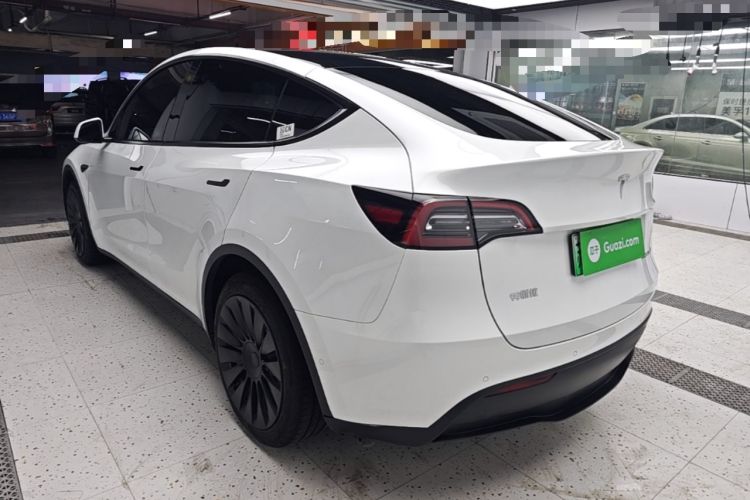 Used Tesla Model Y 2021 Standard Range Rear-Wheel Drive Version Rear Left 45 Deg