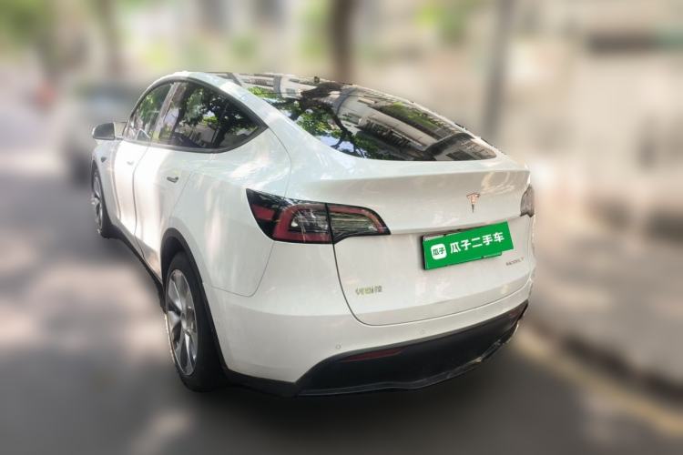 Used Tesla Model Y 2021 Standard Range Rear-Wheel Drive Version Rear Left 45 Deg