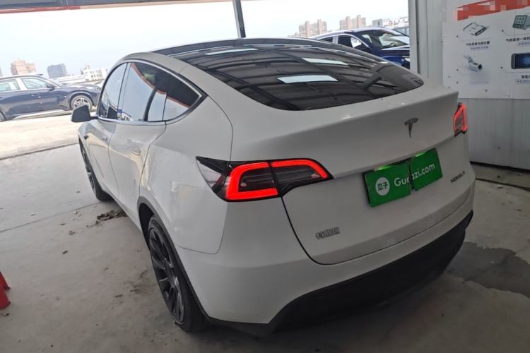Used Tesla Model Y 2021 Standard Range Rear-Wheel Drive Version Rear Left 45 Deg