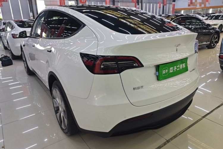 Used Tesla Model Y 2021 Standard Range Rear-Wheel Drive Version Rear Left 45 Deg