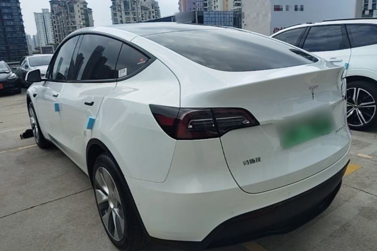 Used Tesla Model Y 2021 Standard Range Rear-Wheel Drive Version Rear Left 45 Deg