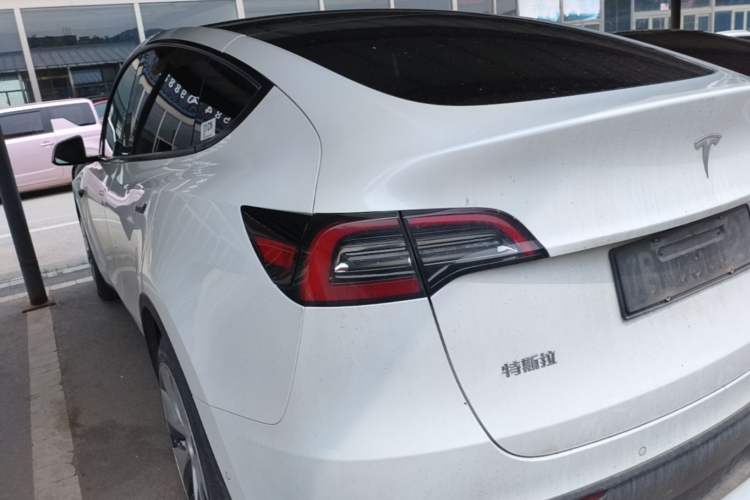 Used Tesla Model Y 2021 Standard Range Rear-Wheel Drive Version Rear Left 45 Deg