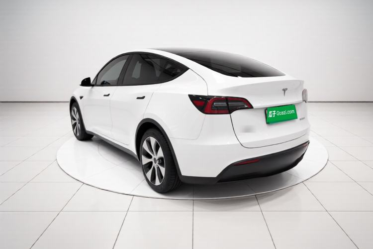 Used Tesla Model Y 2021 Standard Range Rear-Wheel Drive Version Rear Left 45 Deg