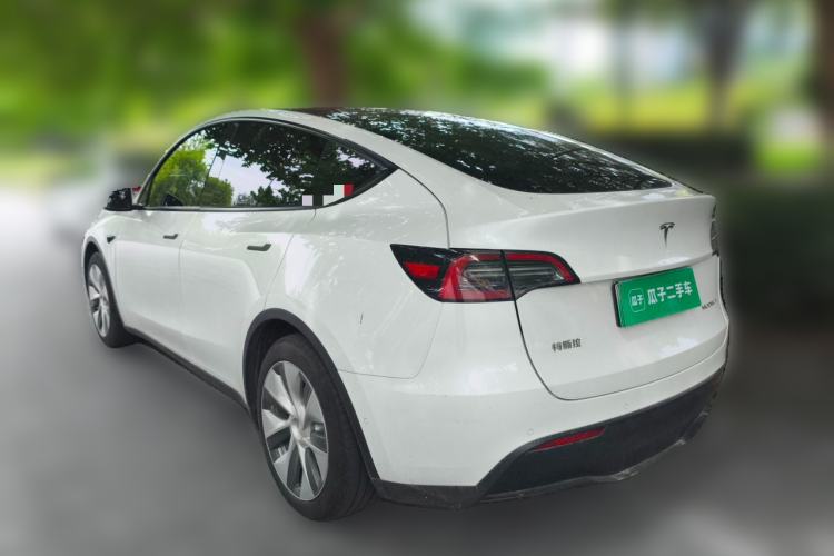 Used Tesla Model Y 2021 Standard Range Rear-Wheel Drive Version Rear Left 45 Deg