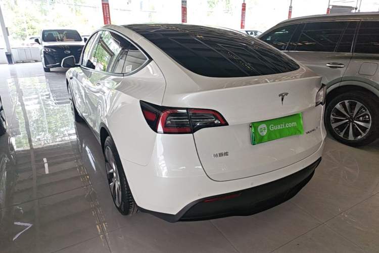 Used Tesla Model Y 2021 Standard Range Rear-Wheel Drive Version Rear Left 45 Deg