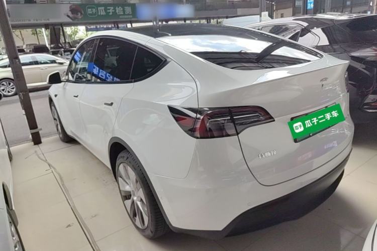 Used Tesla Model Y 2021 Standard Range Rear-Wheel Drive Version Rear Left 45 Deg