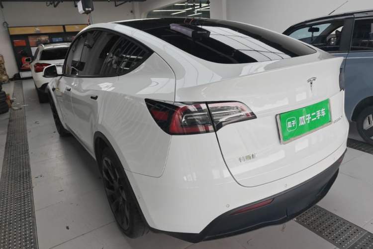 Used Tesla Model Y 2021 Long-Range All-Wheel-Drive Version Rear Left 45 Deg