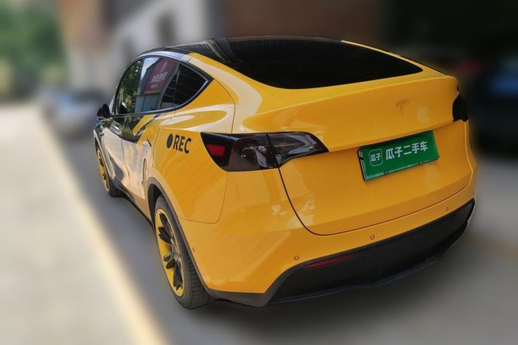 Used Tesla Model Y 2021 Standard Range Rear-Wheel Drive Version Rear Left 45 Deg