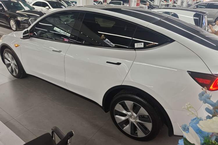 Used Tesla Model Y 2021 Long-Range All-Wheel-Drive Version 3D7 Rear Left 45 Deg