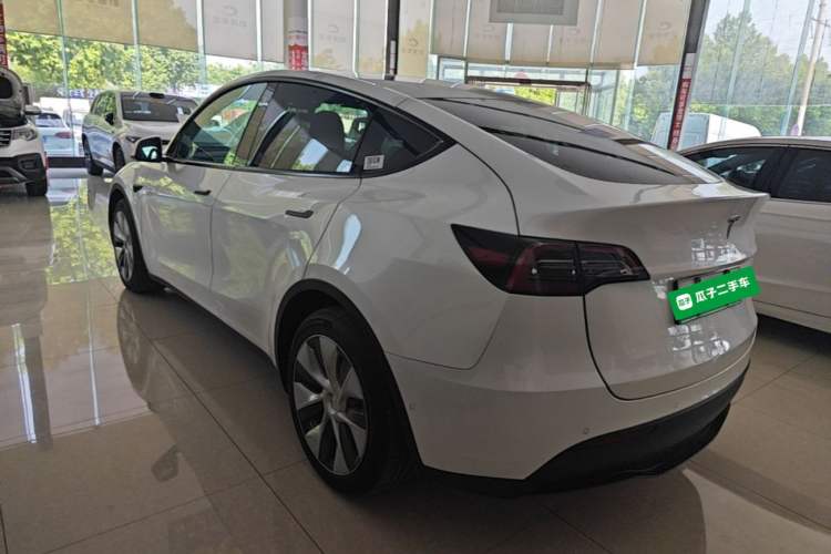 Used Tesla Model Y 2021 Revised Version 2 Long-Range All-Wheel-Drive Edition Rear Left 45 Deg
