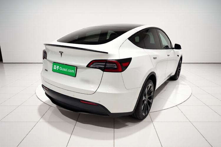 Used Tesla Model Y 2021 Revised Version 2 Long-Range All-Wheel-Drive Edition Rear Right 45 Deg