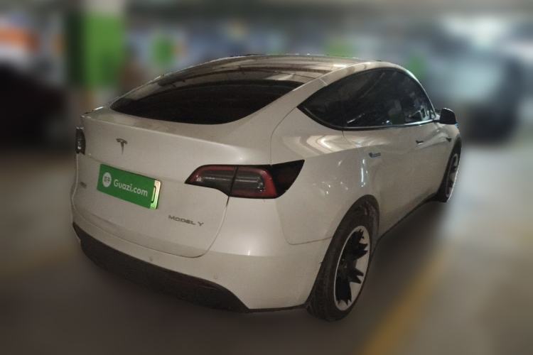 Used Tesla Model Y 2021 Standard Range Rear-Wheel Drive Version Rear Right 45 Deg