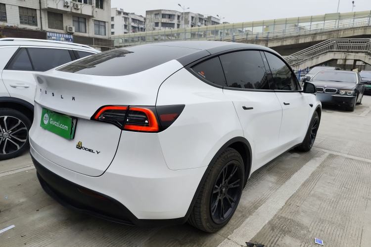 Used Tesla Model Y 2021 Standard Range Rear-Wheel Drive Version Rear Right 45 Deg