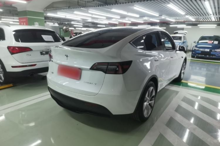 Used Tesla Model Y 2021 Standard Range Rear-Wheel Drive Version Rear Right 45 Deg