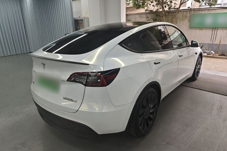 Used Tesla Model Y 2021 Performance High-Performance All-Wheel-Drive Version Rear Right 45 Deg