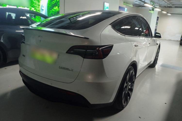 Used Tesla Model Y 2021 Performance High-Performance All-Wheel-Drive Version Rear Right 45 Deg