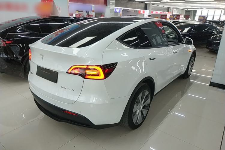 Used Tesla Model Y 2021 Standard Range Rear-Wheel Drive Version Rear Right 45 Deg