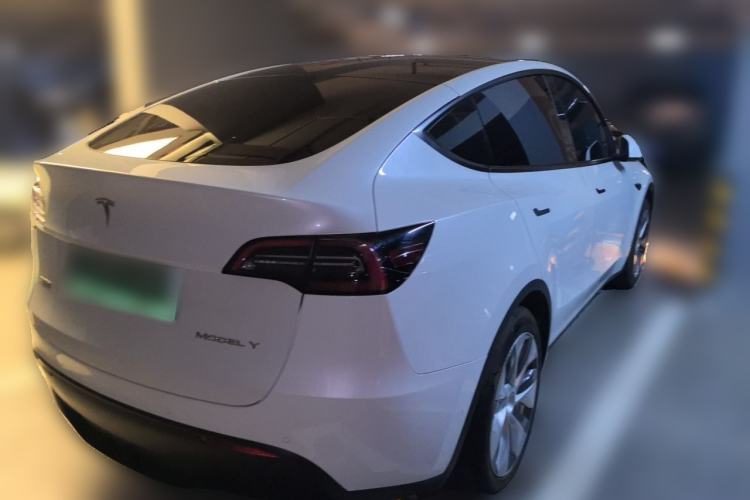 Used Tesla Model Y 2021 Standard Range Rear-Wheel Drive Version Rear Right 45 Deg