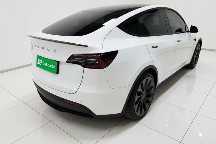 Used Tesla Model Y 2021 Performance High-Performance All-Wheel-Drive Version Rear Right 45 Deg