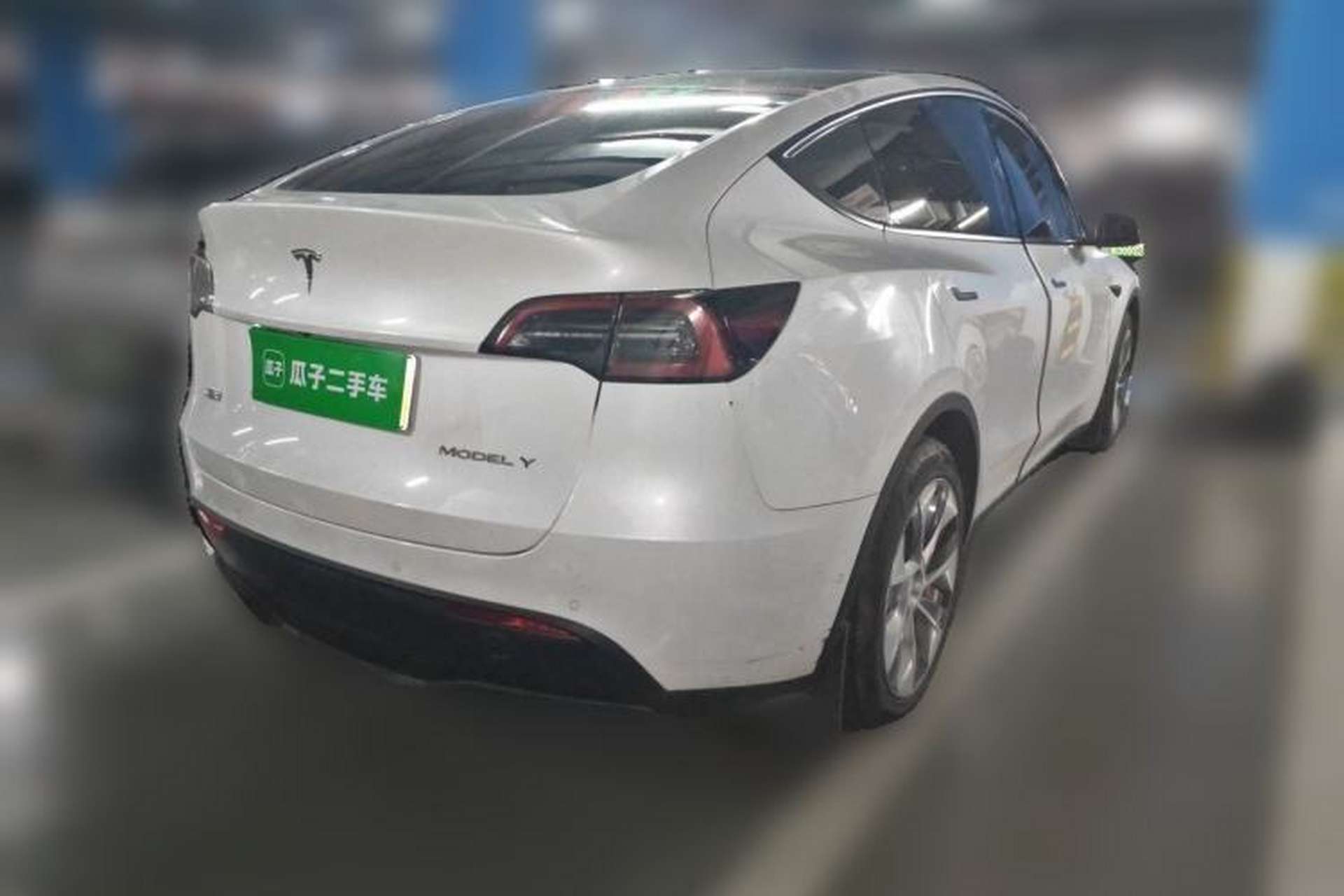 Used Tesla Model Y 2021 Standard Range Rear-Wheel Drive Version Rear Right 45 Deg
