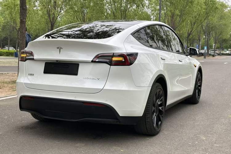 Used Tesla Model Y 2021 Long-Range All-Wheel-Drive Version Rear Right 45 Deg