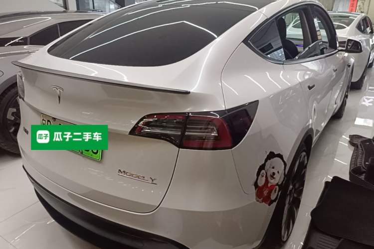 Used Tesla Model Y 2021 Performance High-Performance All-Wheel-Drive Version Rear Right 45 Deg