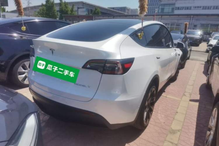 Used Tesla Model Y 2021 Revised Version Long-Range All-Wheel Drive Edition 3D5 Rear Right 45 Deg